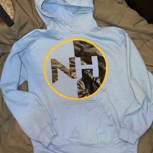 Medium Powder Blue Athletic Hoodie